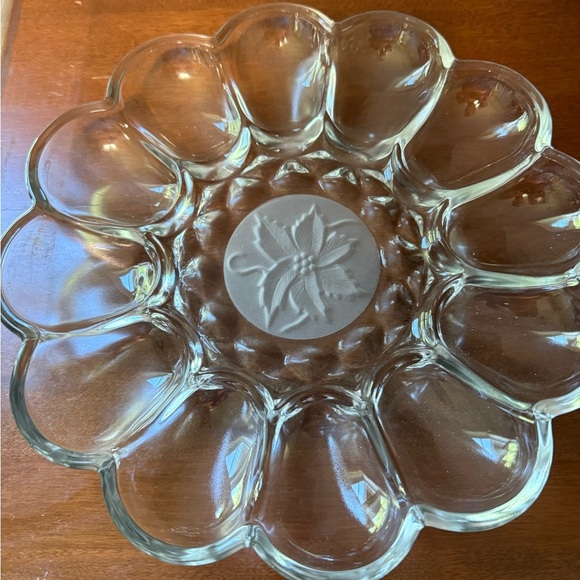 Gorgeous princess house deviled egg platter- vintage - Picture 2 of 3